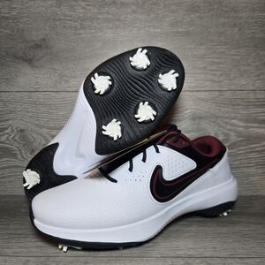 Nike Victory Pro 3 Golf Shoes White Black Team Red DX9028-104 Men's Size 9 Wide